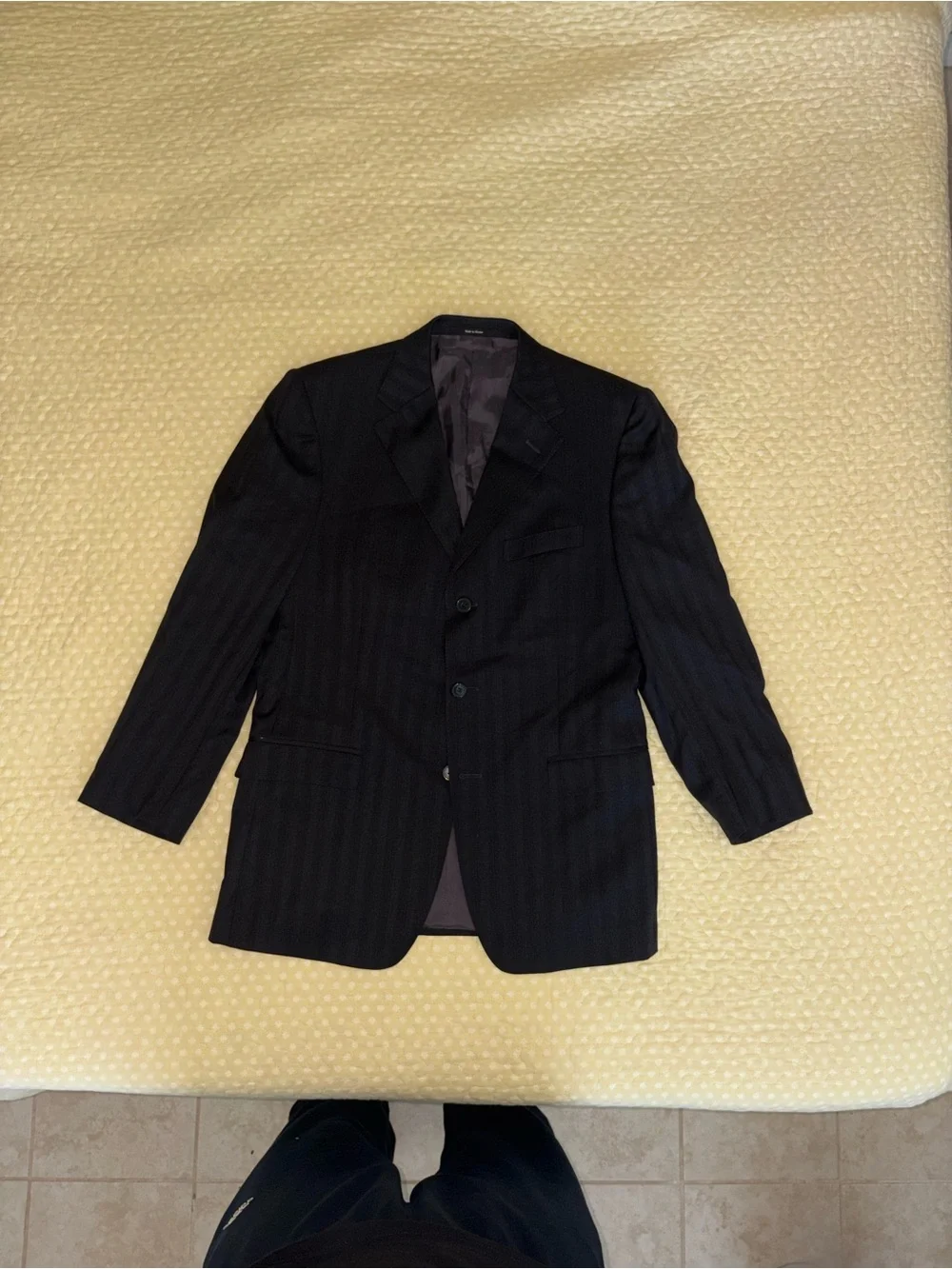 Z Zegna Dark Gray 2-pc Slim fit Men's Suit 40R, 31x28